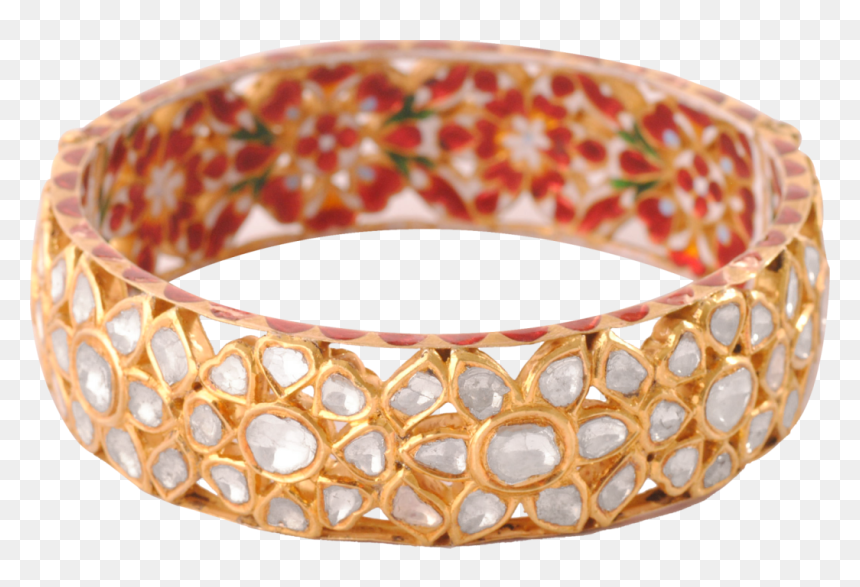 Colour Polki Bangle Png, Transparent Png - ladies fancy bangles png