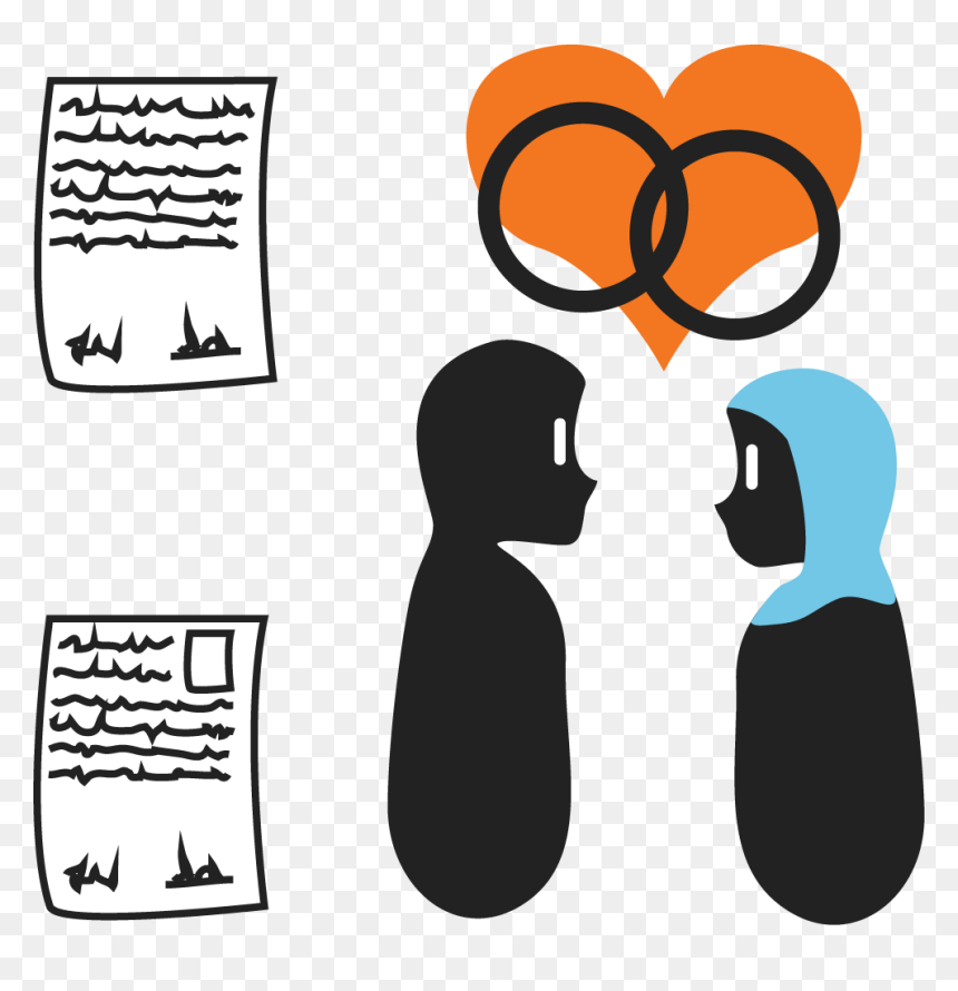 Marriage Contract Clipart - Marriage Marriage Contract Clipart, HD Png Download - marriage png images