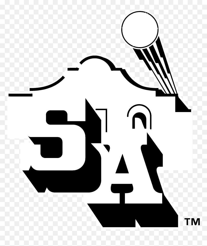 San Antonio Missions Logo Black And White - San Antonio Missions Logo, HD Png Download - badminton logo png