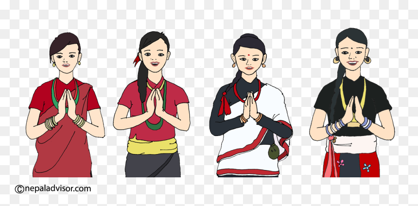 Unity In Diversity In Nepal, HD Png Download - namaste hands png