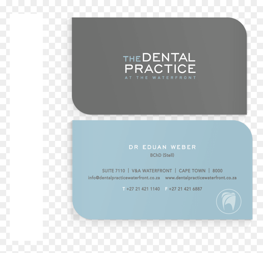 Business Card Design Client The Dental Practice-min - Eye Shadow, HD Png Download - card design png