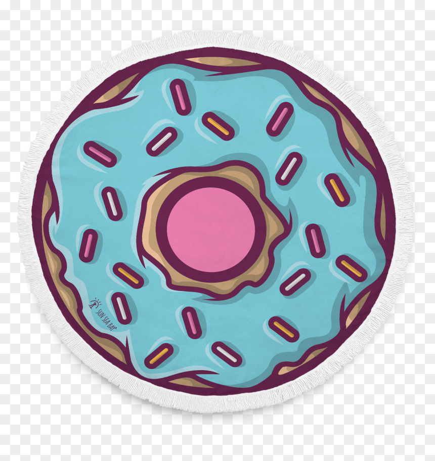 Donut Beach Blanket"
 Class= - Circle, HD Png Download - picnic blanket png