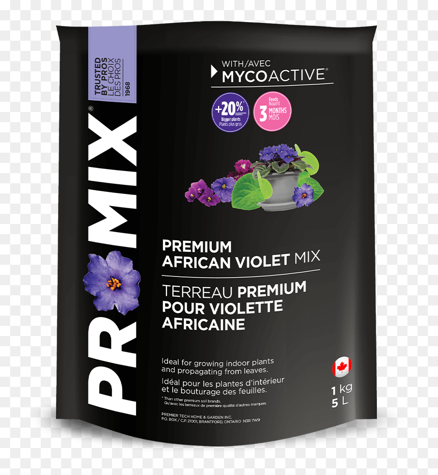 Pro-mix African Violet Mix - Graphic Design, HD Png Download - indoor plants top view png