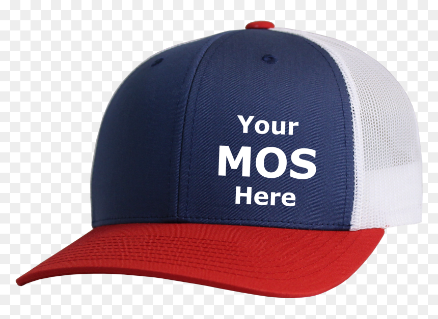 Red/white/blue Mos Hat - Baseball Cap, HD Png Download - white cap png