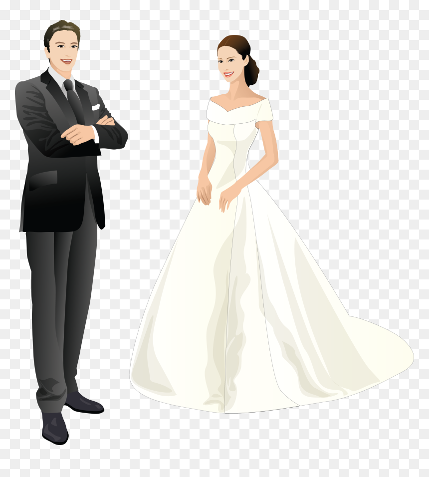 Wedding Planner Checklist, Silhouette Art, Wedding - Жених И Невеста Клипарт, HD Png Download - marriage png images