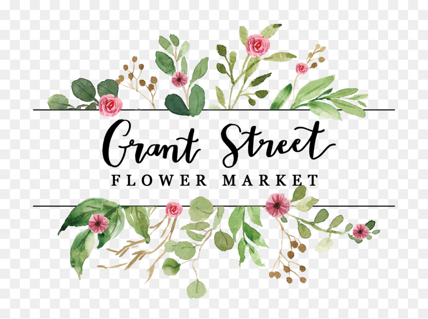 Gsfm Logo Handwritten Flowers, HD Png Download - flowers design png