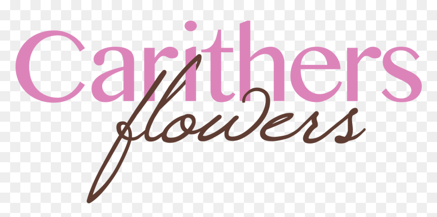 Logo For Carithers Flowers Marietta - Calligraphy, HD Png Download - indian flower garland png