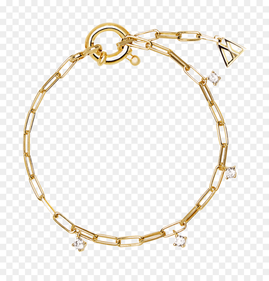Silver Or Gold Plated Woman"s Bracelet "gina - Gina Gold Bracelet, HD Png Download - ladies fancy bangles png