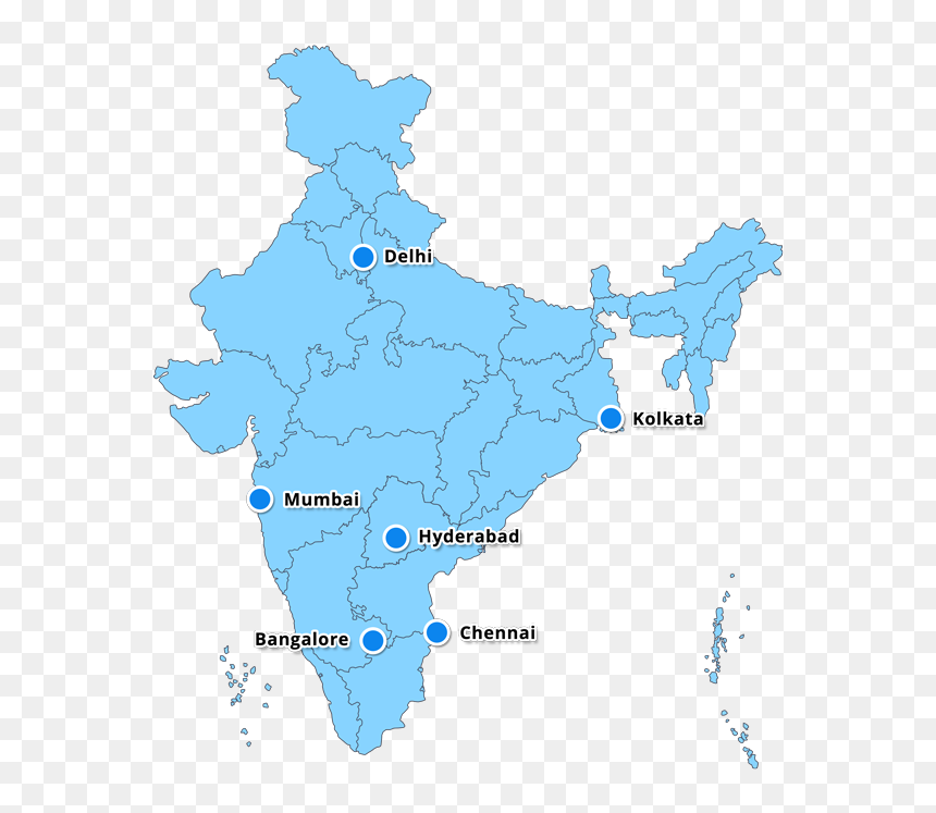 India 5 Trillion Economy, HD Png Download - india map png image