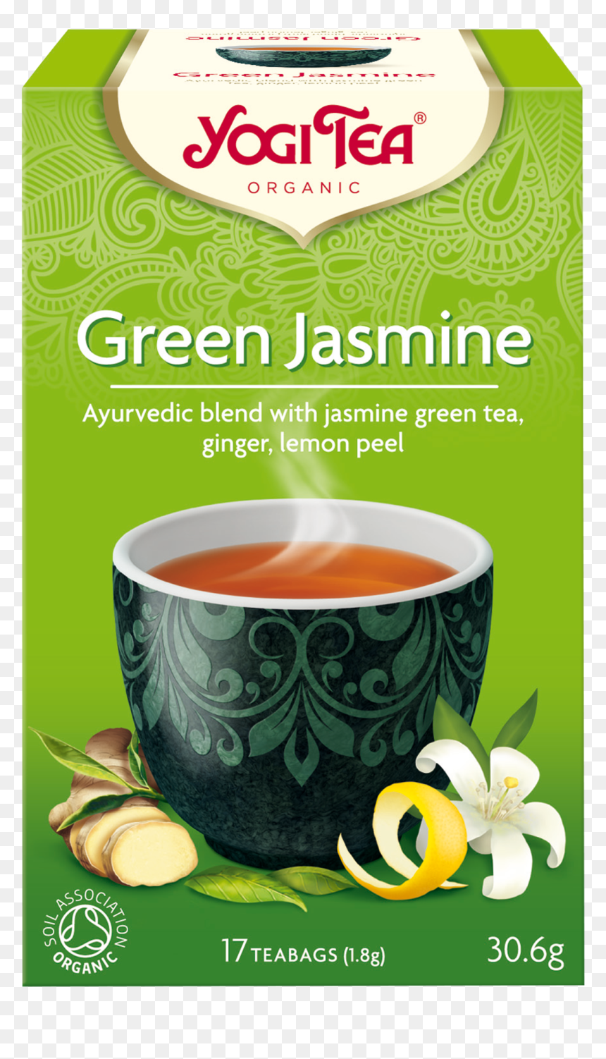 Yogi Tea Green Jasmine, HD Png Download - green tea cup png
