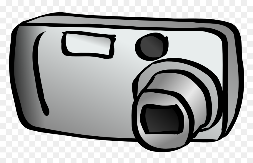 Onlinelabels Clip Art Compact - Clipart Digital Camera, HD Png Download - dslr camera clipart png