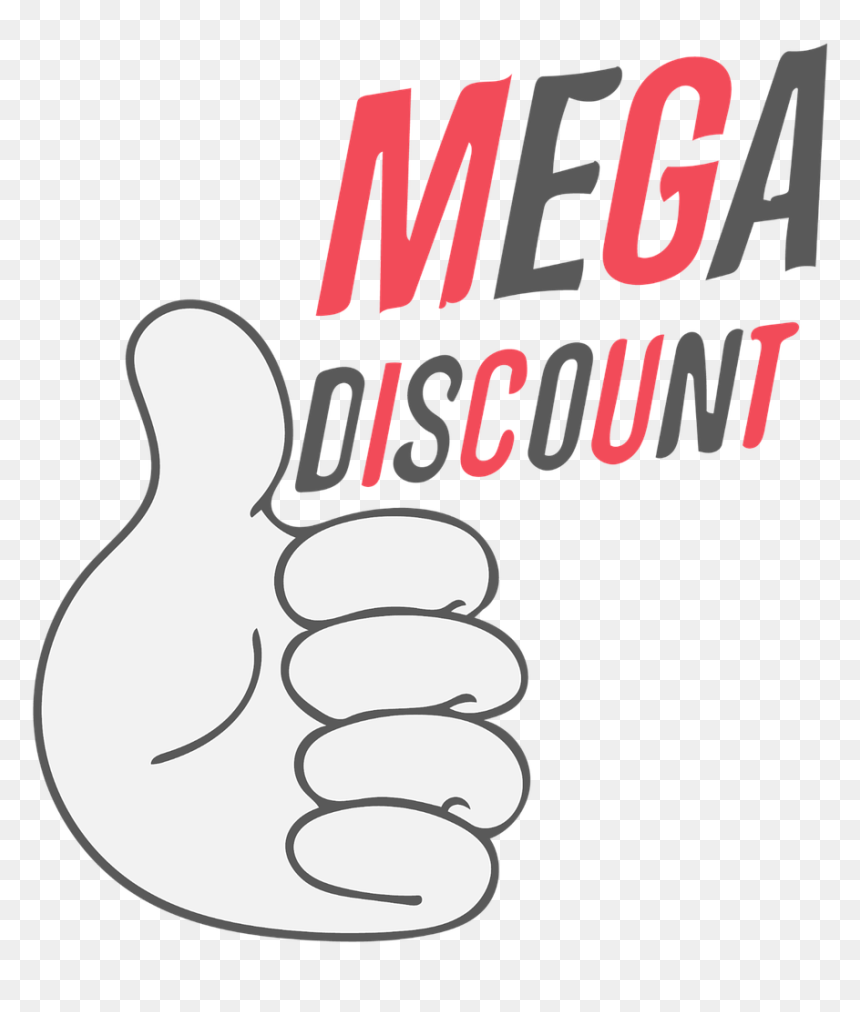 Discount Sale Hand Free Photo - Mega Discount Png, Transparent Png - discount offer png