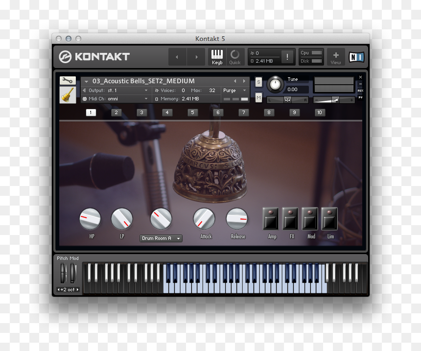 Medium Bells Set - Native Instruments, HD Png Download - temple bells png