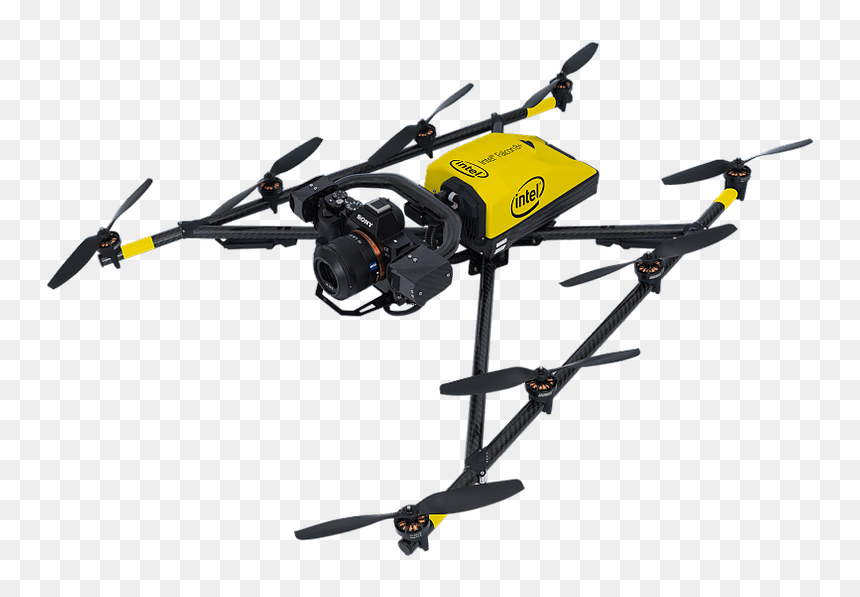 Intel Falcon 8+ Drone, HD Png Download - drone camera png