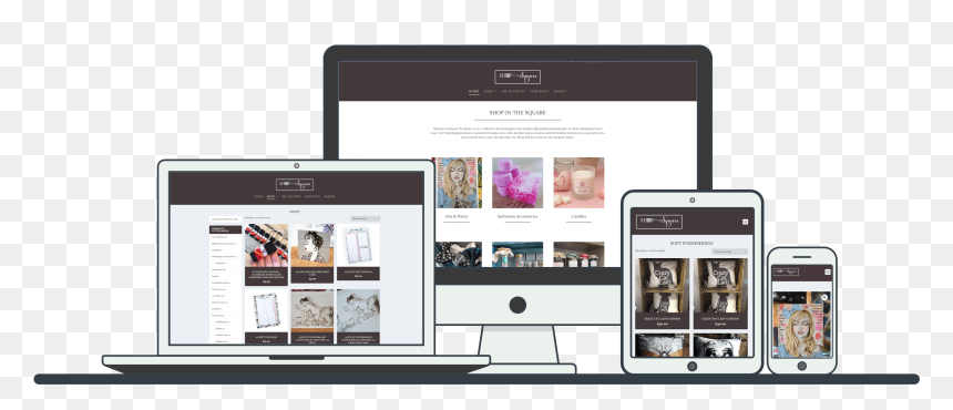 Sits Portfolio Responsive Ecommerce Website - Website, HD Png Download - ecommerce website png