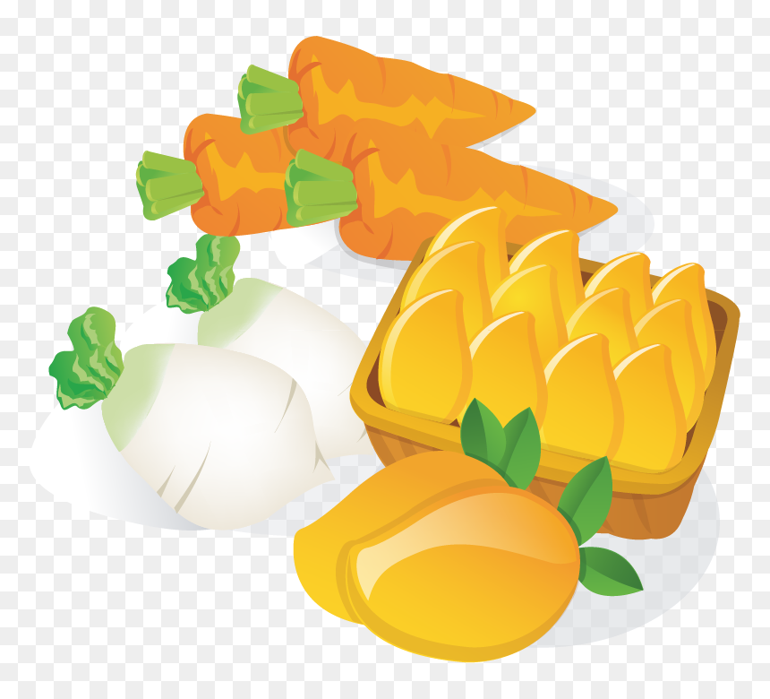 Mango Clipart Vector - Vegetable Vector, HD Png Download - mango clipart png