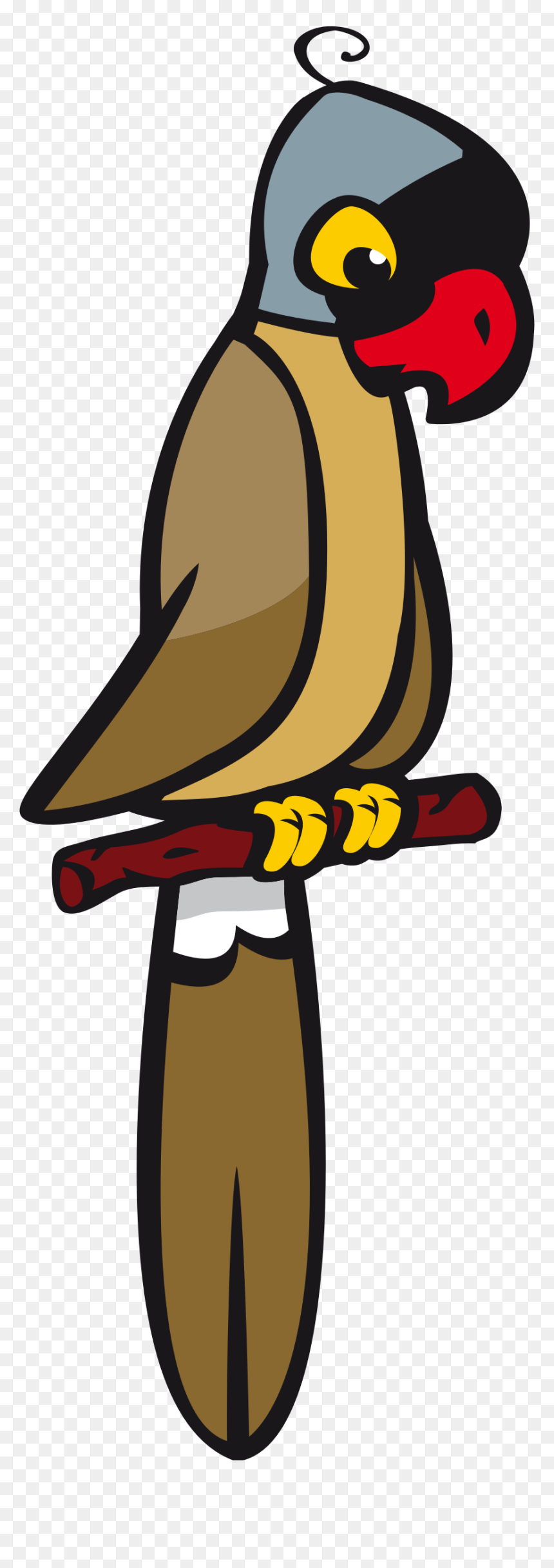 Mascarin Parrot Clip Arts - Kartun Burung Bayan, HD Png Download - indian parrot png