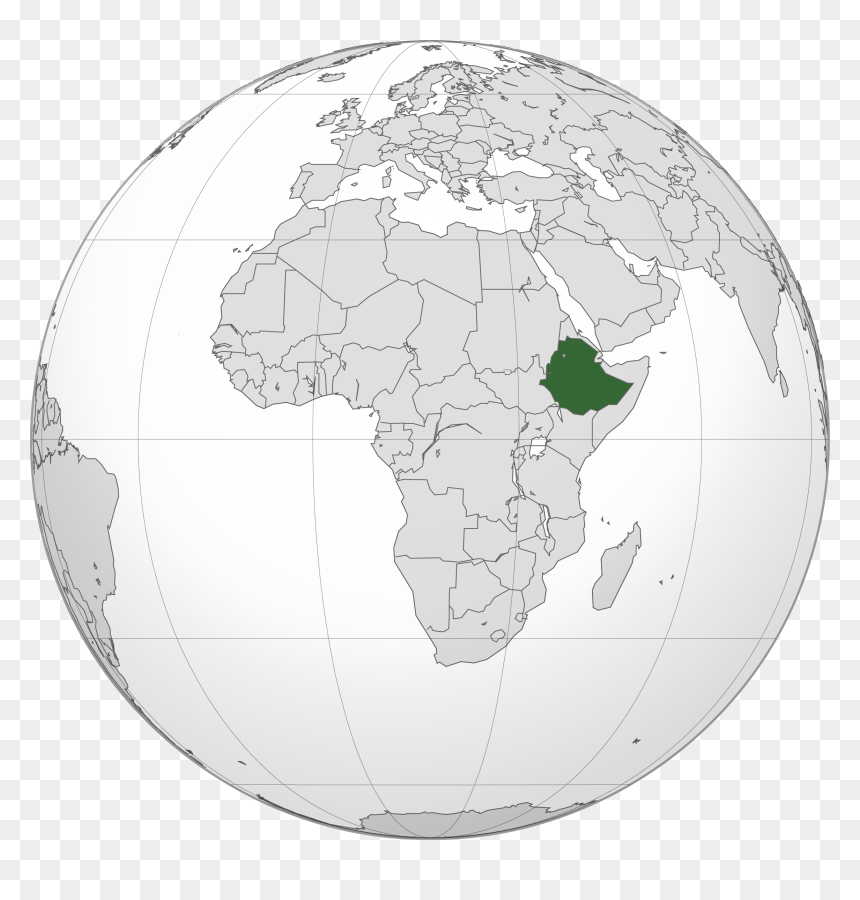 Luminița Prisecaru Etiopia Pe Glob - Ethiopia Globe Png, Transparent Png - glob png