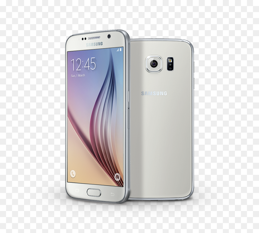 Samsung Mobile White Background , Png Download - Samsung S6 Price In Ghana, Transparent Png - white mobile png