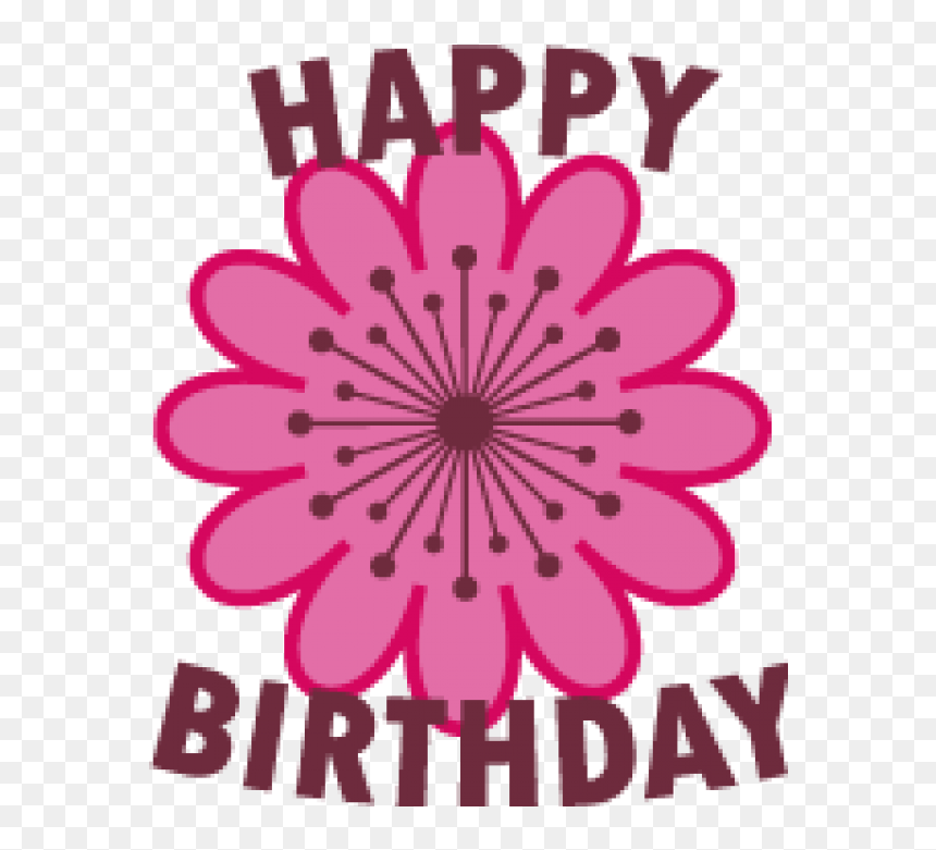 Flower Clipart Happy Birthday - Birthday Flowers Clipart Png, Transparent Png - birthday flowers png