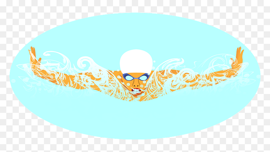 Swimming Sports Clipart - Circle, HD Png Download - sports clip art png