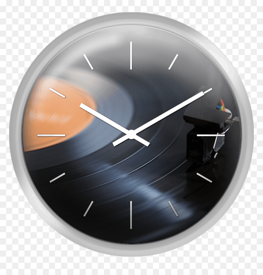 Close Up Of Needle Playing Record - Wall Clock, HD Png Download - clock needle png