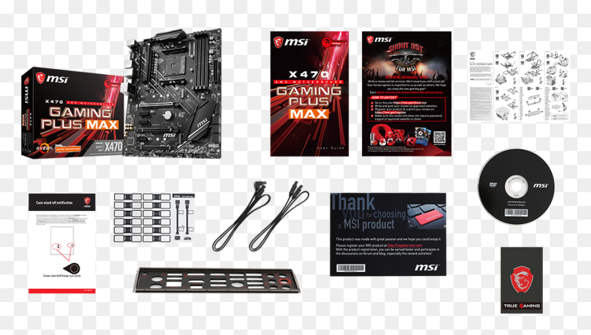 Msi X470 Gaming Plus Max, HD Png Download - tutari png
