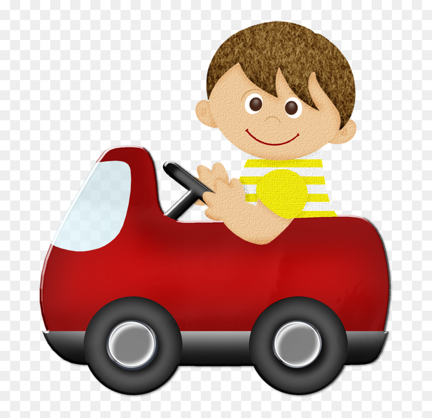 Ferrari Clipart Cute - Boy With Car Drawing, HD Png Download - ferrari car png