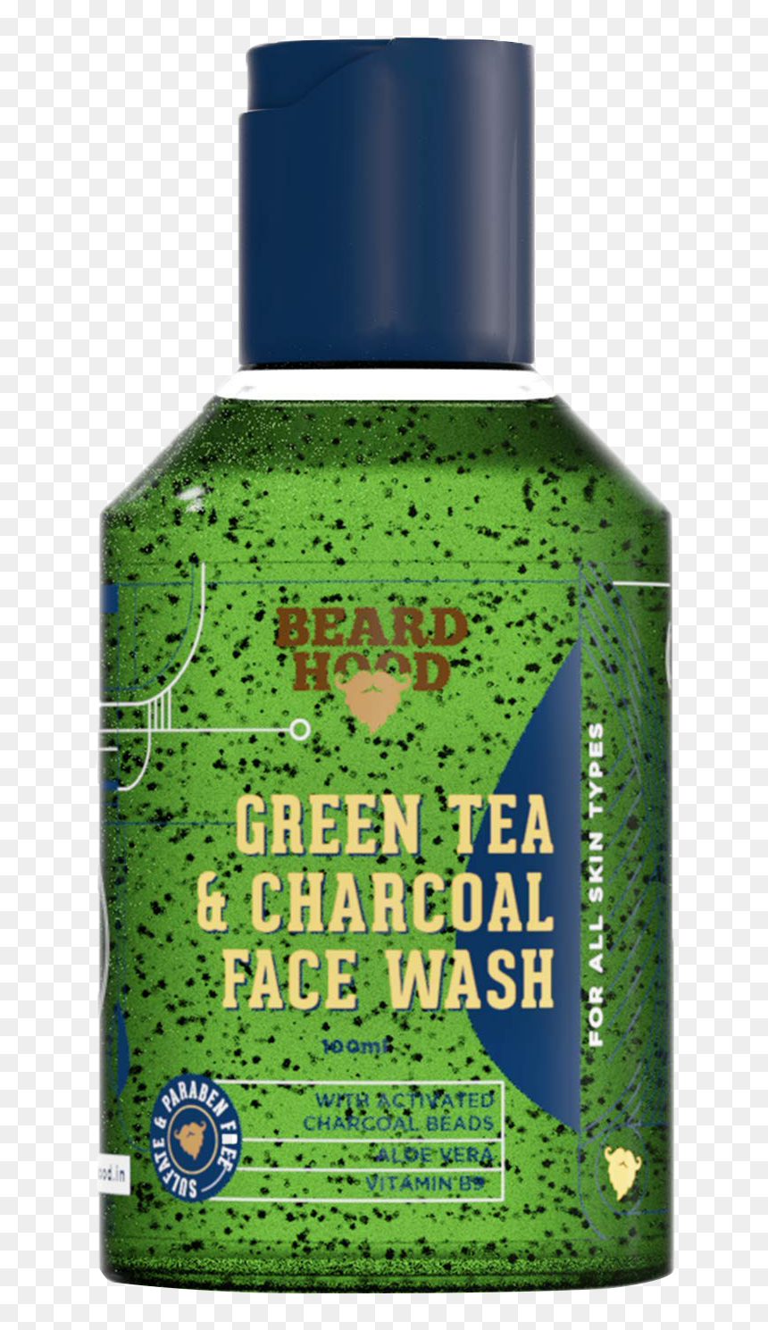 Beardhood Green Tea & Charcoal Face Wash, HD Png Download - plain cricket bat png