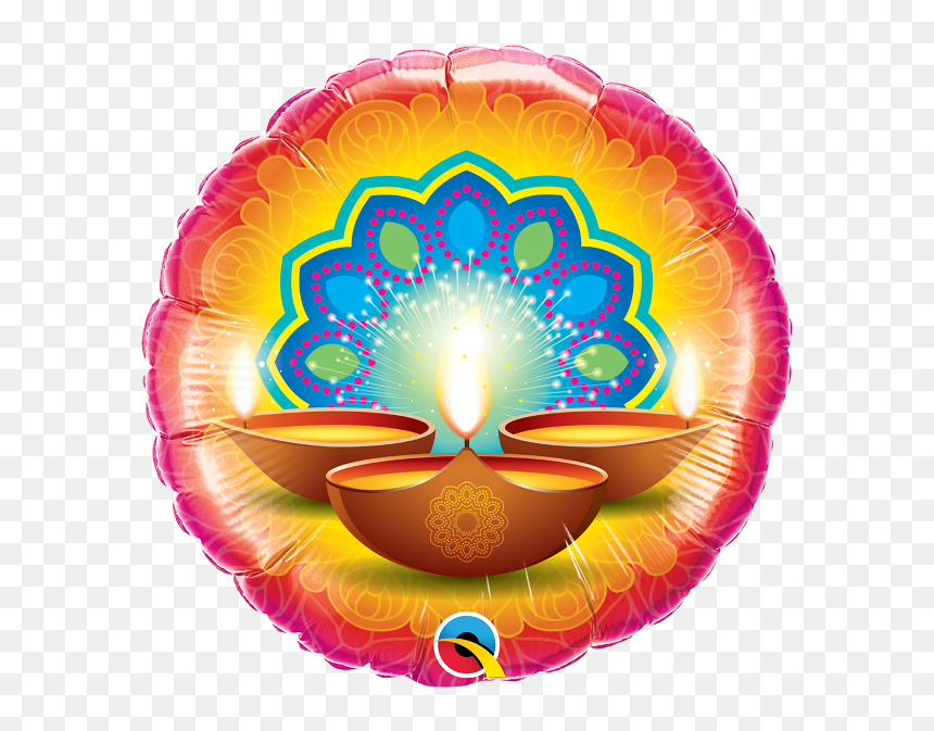 18 - Qualatex Baby Shower Balloons, HD Png Download - deepavali lamp design png