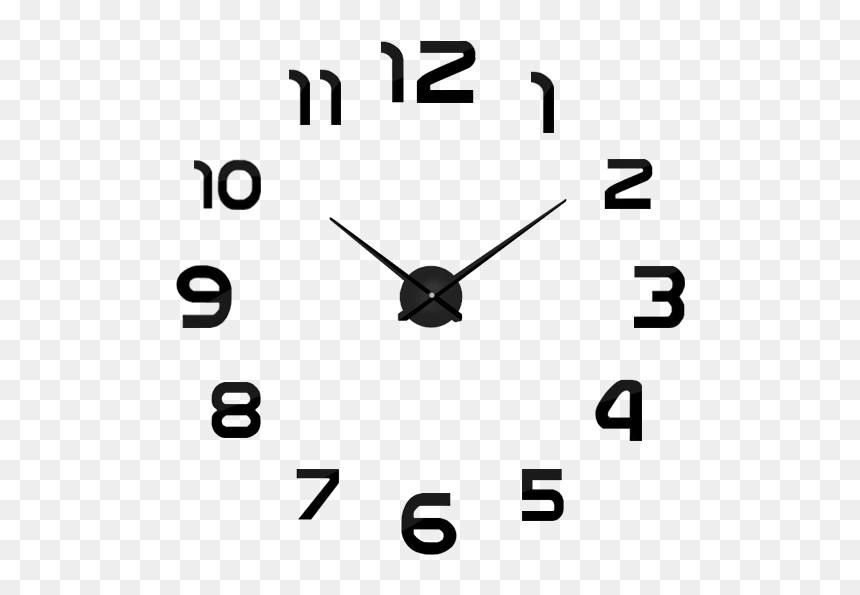 Naklejany Zegar Ścienny, HD Png Download - clock needle png