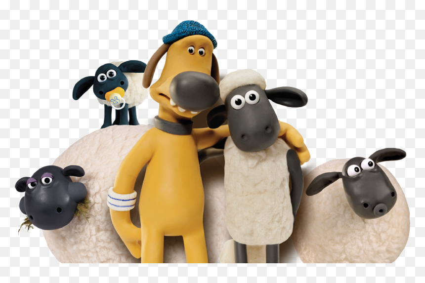 Shaun The Sheep Model Kit - Sheep And Dog Cartoon, HD Png Download - indian sheep png