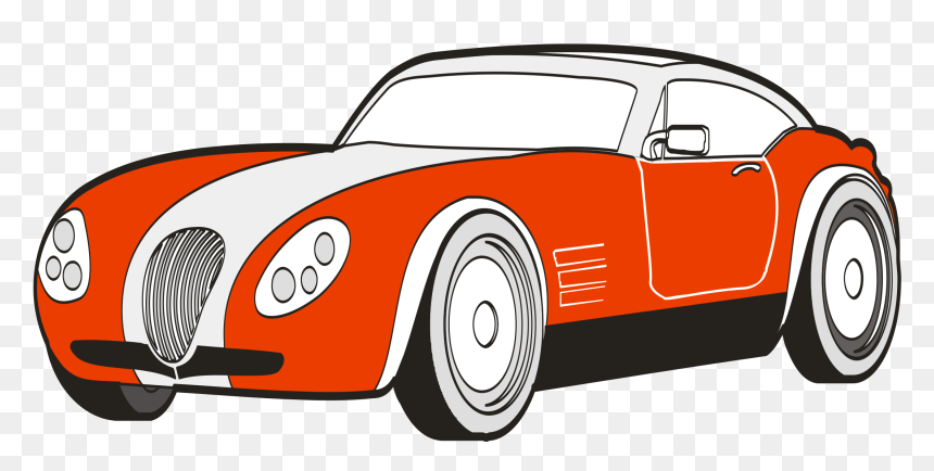 Sports Car Ferrari S - Car Drawing With Color, HD Png Download - ferrari car png