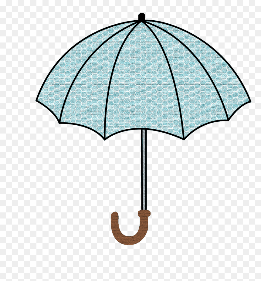 Transparent Rain Texture Png - Coloring Umbrella Drawing, Png Download - rain umbrella png