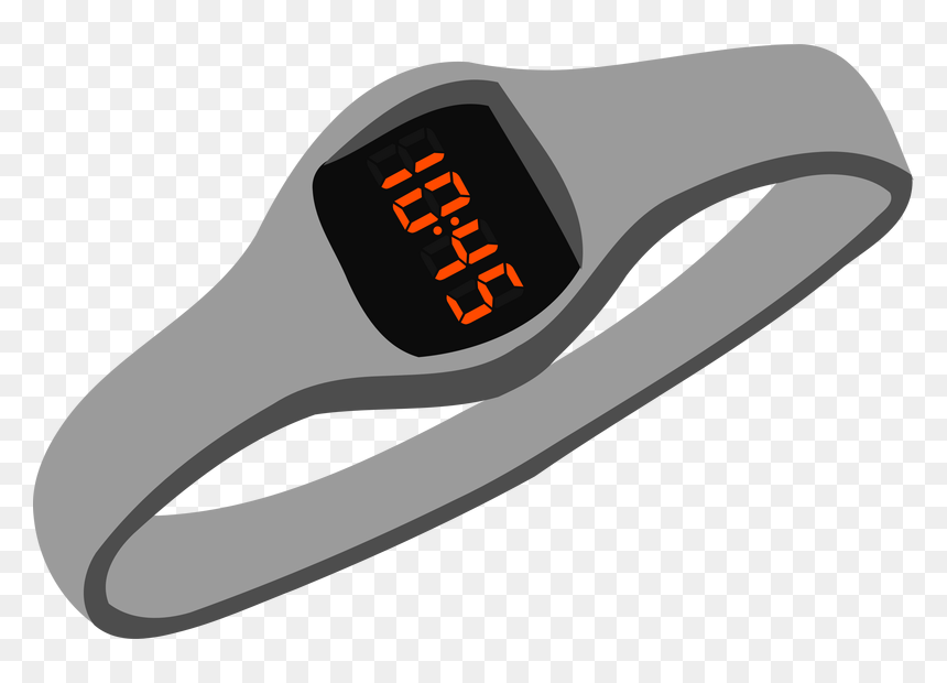 Digital Wristwatch Vector Clipart Image - Digital Watch Clipart, HD Png Download - watch clipart png