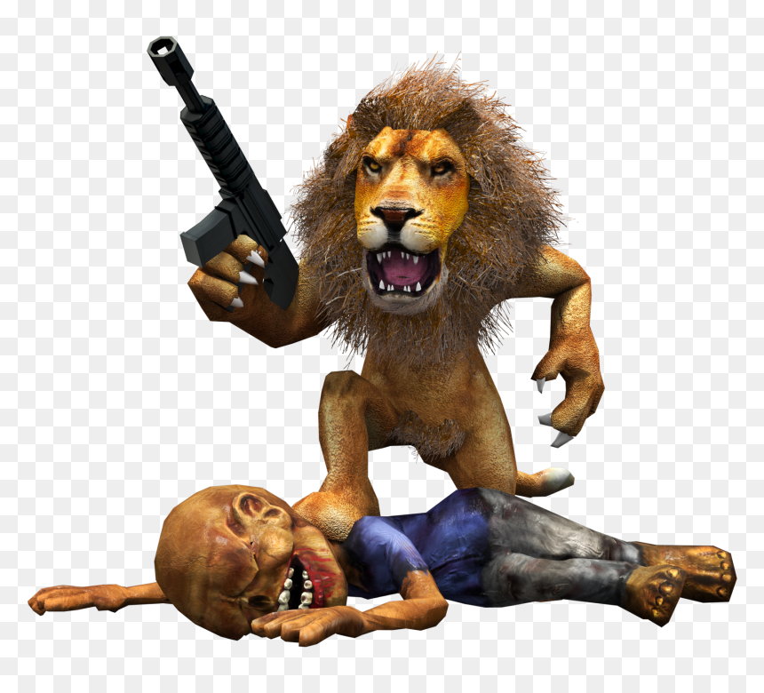 Transparent Angry Lion Png - Nature's Zombie Apocalypse, Png Download - angry lion png images
