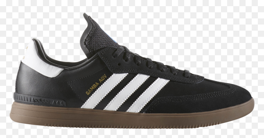 Thumb Image - Adidas Samba Adv Black White Gum, HD Png Download - adidas shoes png