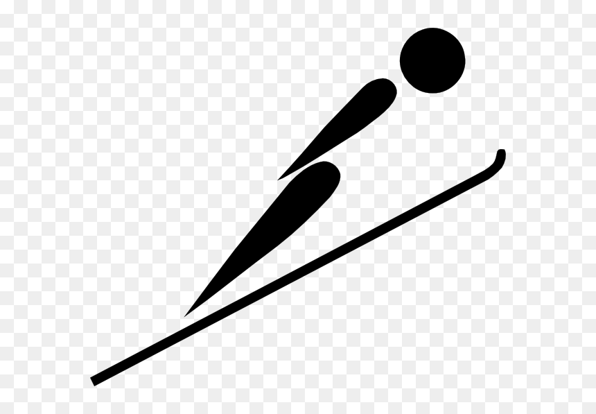 Olympic Sports Ski Jumping Pictogram Svg Clip Arts - Olympic Ski Jumping Clipart, HD Png Download - sports clip art png