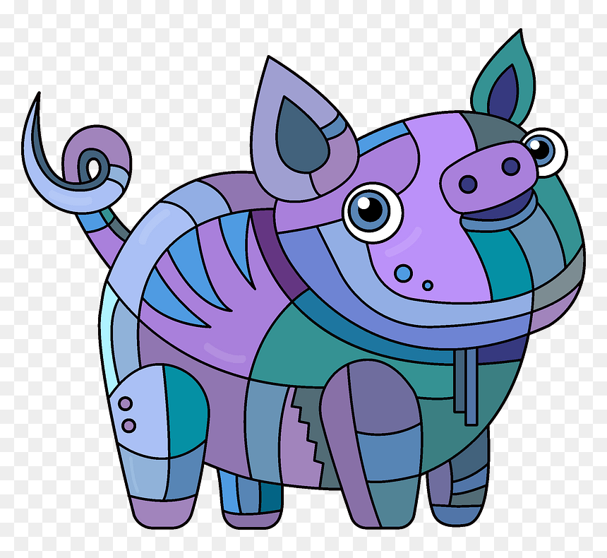 Steampunk Pig Clipart - Cartoon, HD Png Download - indian sheep png