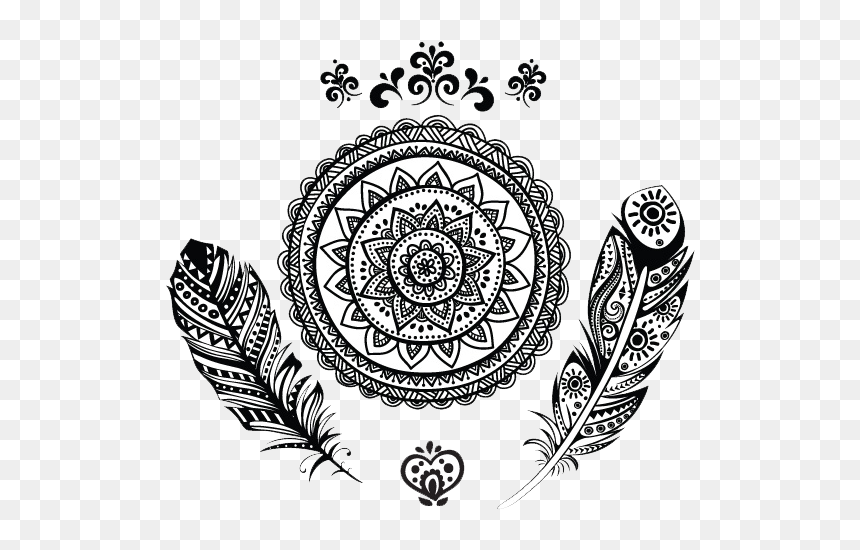 India Png Transparent Image - Mandala Tattoo Png, Png Download - indian parrot png