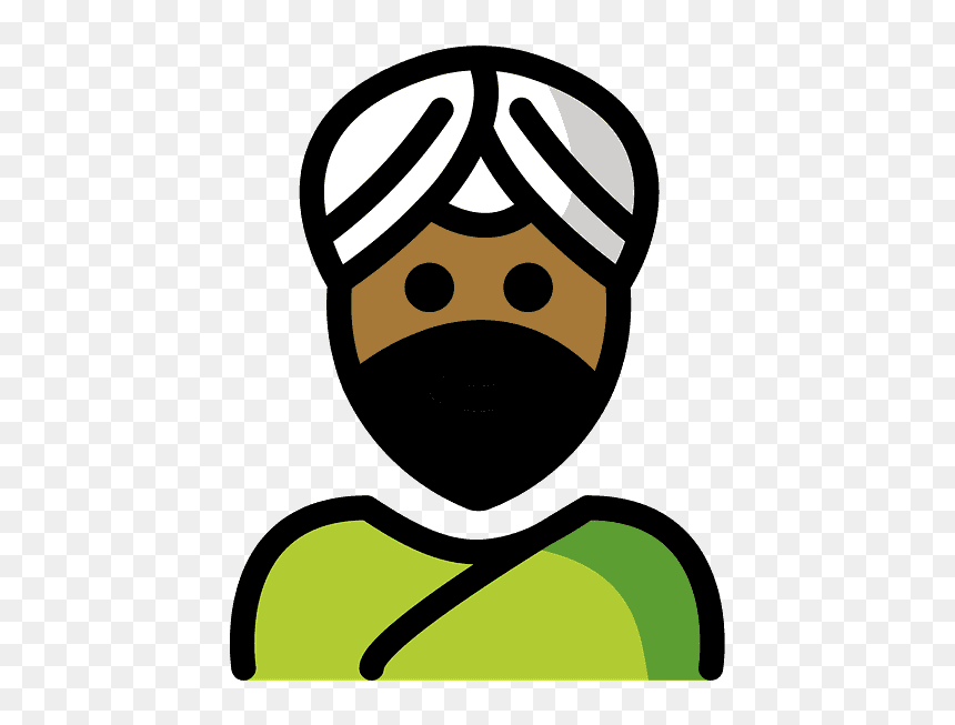Man Wearing Turban Emoji Clipart - Clip Art, HD Png Download - turban logo png