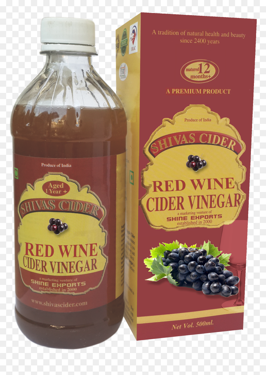 Red Wine Vinegar Cider Vinegar - Apple Cider Vinegar Packaging, HD Png Download - black grapes png