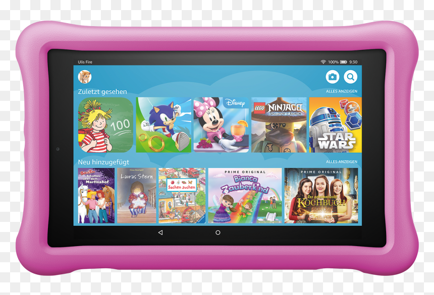 Tablette Pour Enfants, HD Png Download - fire images hd png