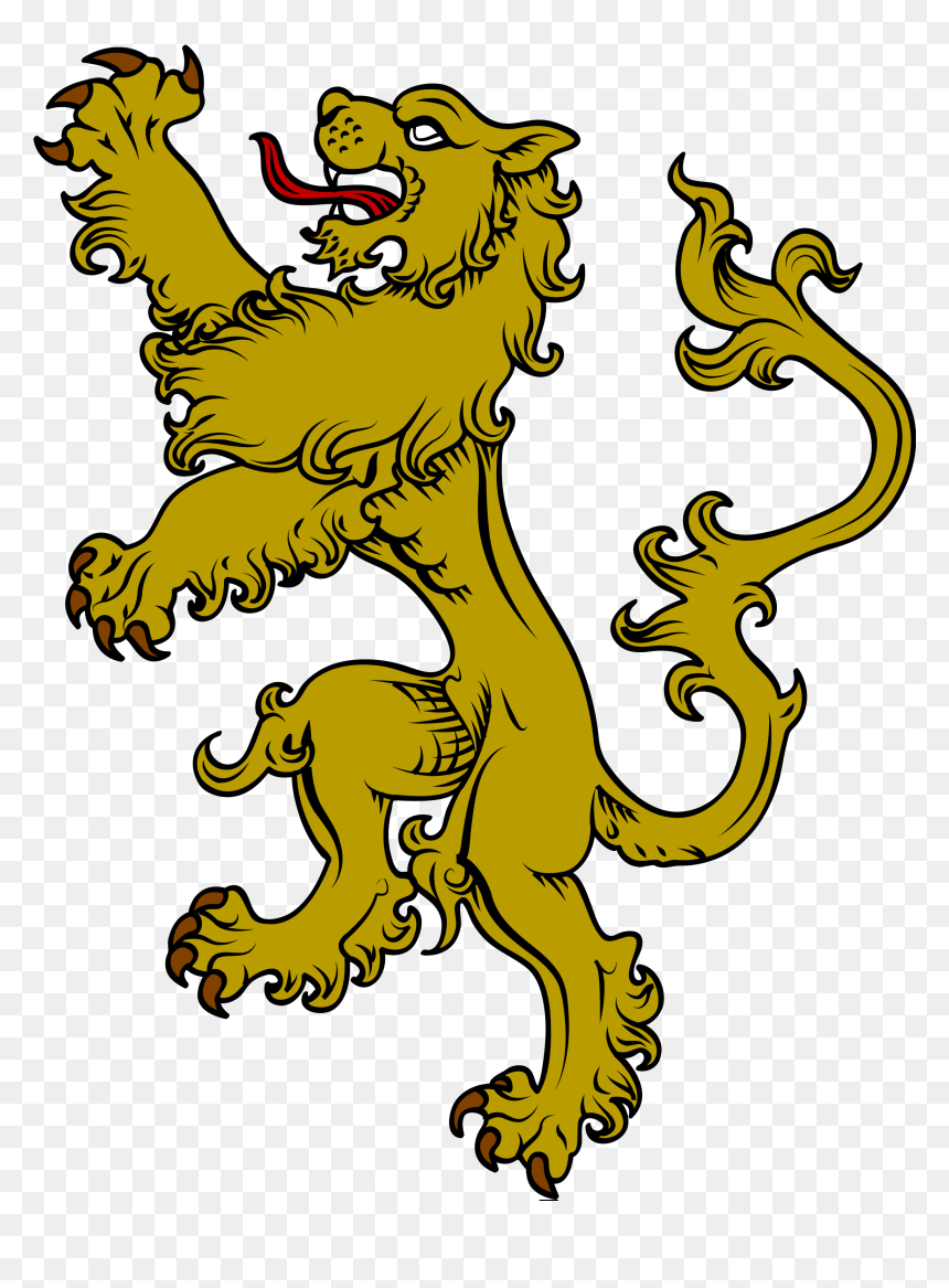 Coat Of Arms Lion Png - Lion For Coat Of Arms, Transparent Png - angry lion png images