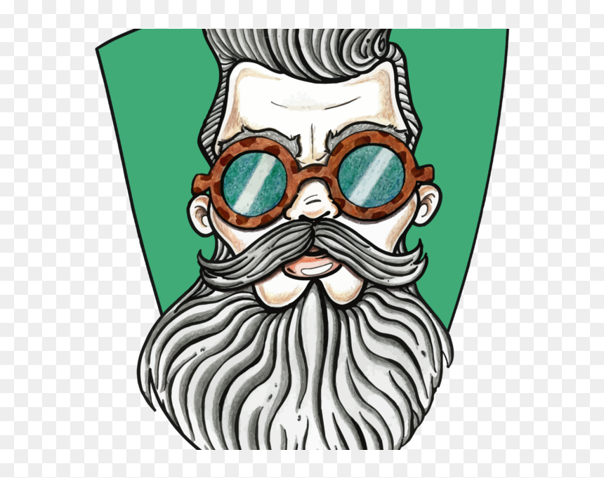 Clip Art Stock Beard Clipart Dark Glass - T-shirt, HD Png Download - beard png images