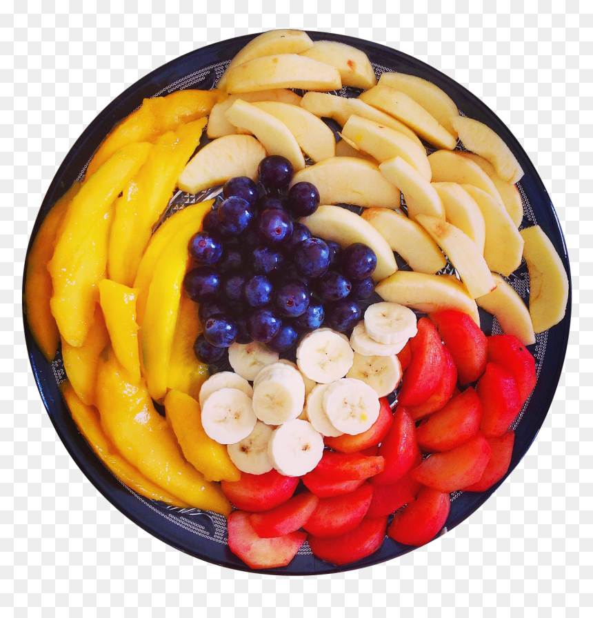 Mixed Fruits In A Plate Png Image - Fruits In Plate, Transparent Png - mixed fruit png