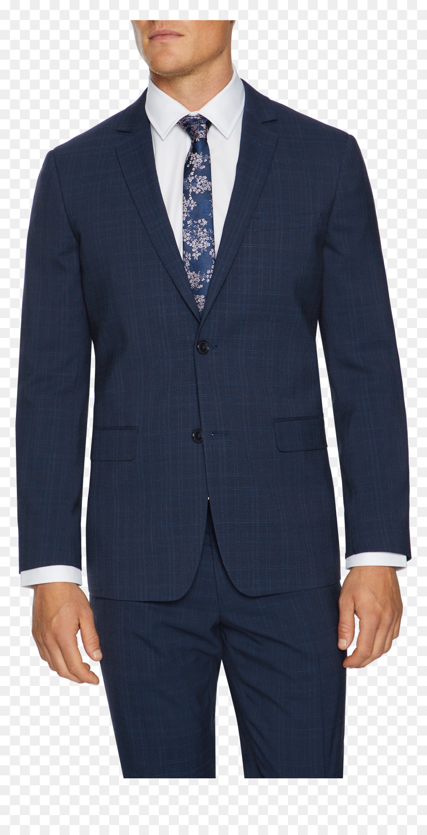 Kingsley Slim Check Suit Jacket, HD Png Download - coat pant png