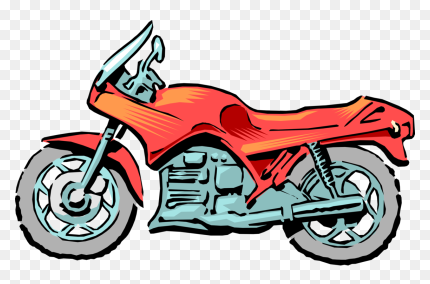 Clipart Royalty Free Stock Or Motorbike Image Illustration - Motorcycle, HD Png Download - motorbike clipart png