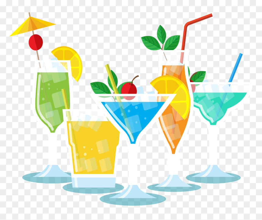 Cocktail Garnish Soft Party - Cocktail Garnish, HD Png Download - cool drinks images png