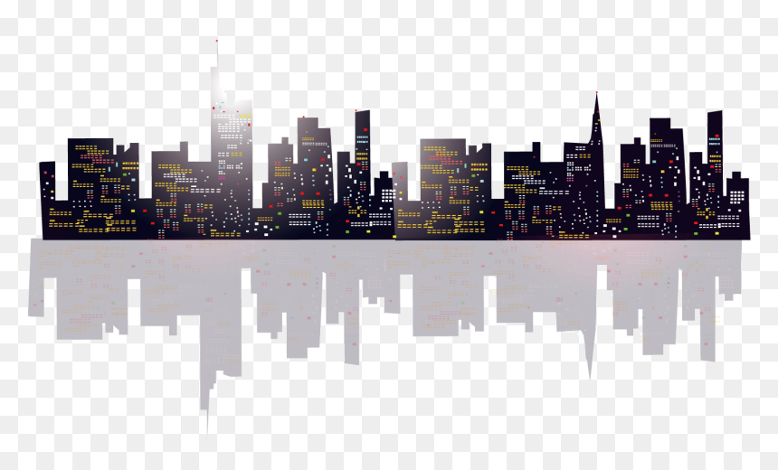 Black And White Library High Rise Buildings Highrise - Building Png Vector Png, Transparent Png - buildings png hd